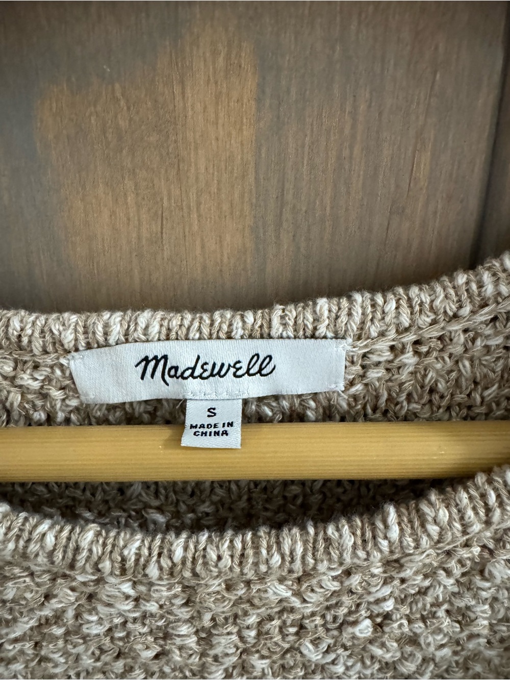 Madewell Taupe Ruffle Knit Shell - Picture 5 of 5